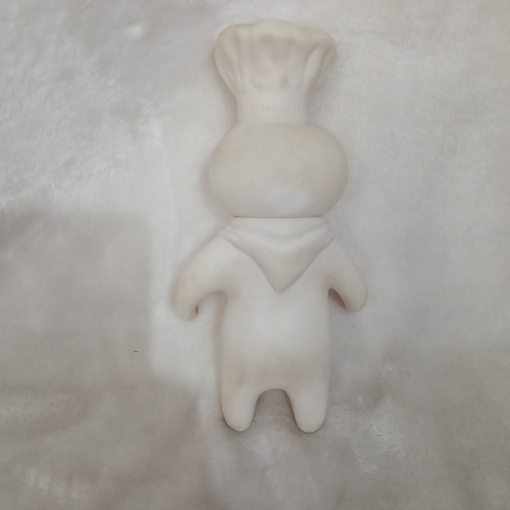 Vintage 1971 Pillsbury Doughboy Poppin Fresh Vinyl Squeeze Toy 7.25 Inch Figure - Picture 2 of 7
